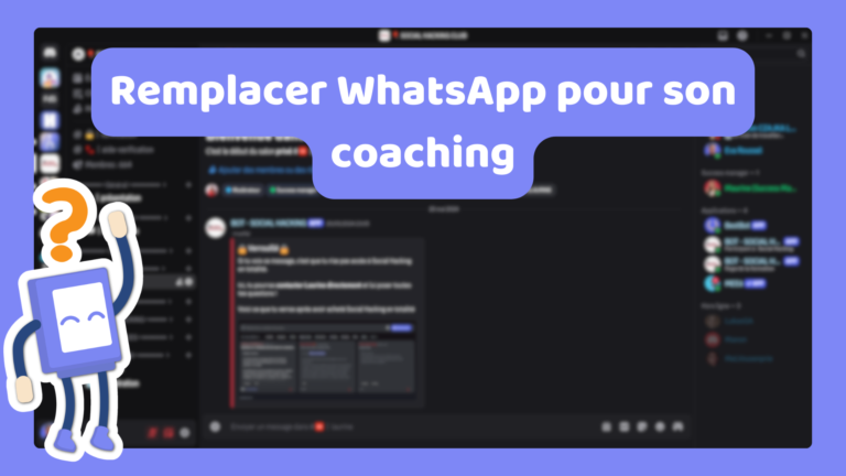 Remplacer WhatsApp pour son coaching